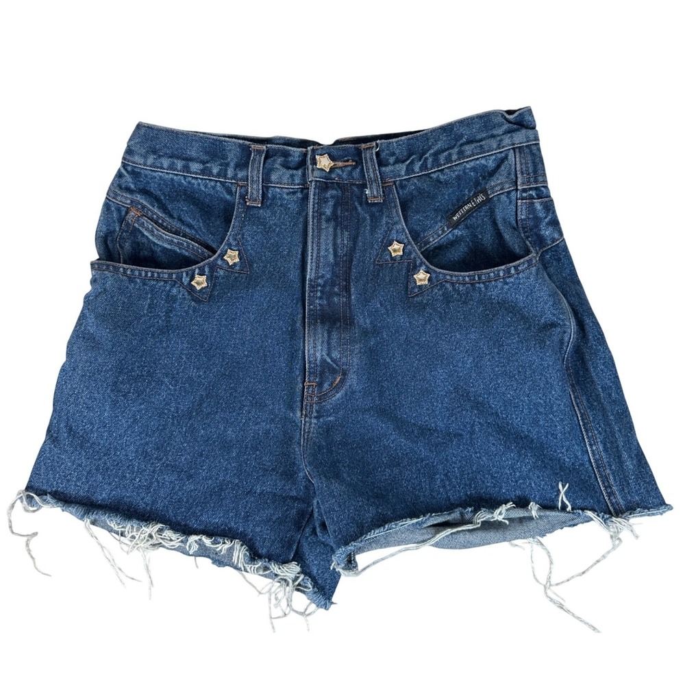 Western Ethics Denim Shorts Star Vintage‎ western bareback punchy high rise 90s